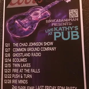 Lots of live music on the schedule!