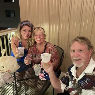 Toasting to 4th of July &amp; getting out of Hospital  yesterday am to enjoy it all