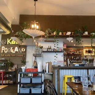 the interior of the restaurant