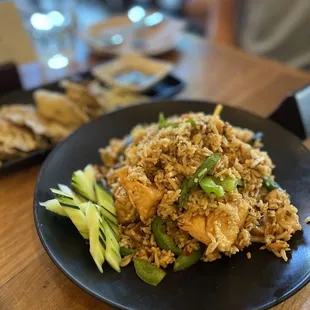 Hot basil fried rice.