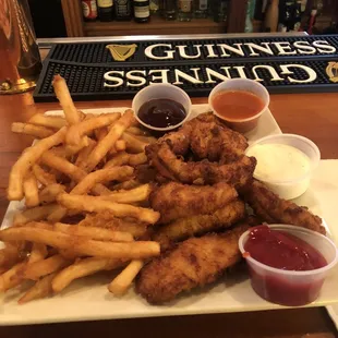 Chicken Strips and fries