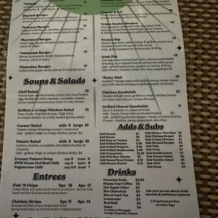 Lunch &amp; Dinner menu