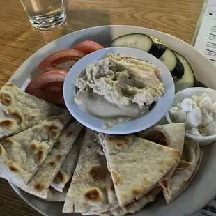 Hummus pita. Pretty good