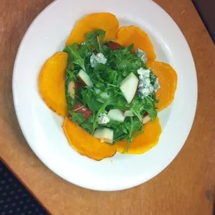 Ensalada de calabaza  con peras  súper rico