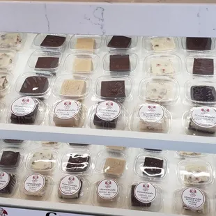 Lots of fudge choices