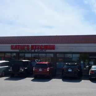 Strip mall storefront.