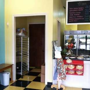 a view of the kitchen