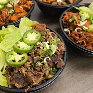 only $4.99 beef/ spicy pork/ chicken/ spicy chicken bowl!