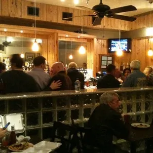 The new bar area