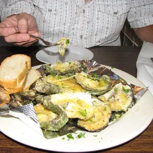 I&apos;d like a little more char on my char-grilled oysters, but they were yummy!!
