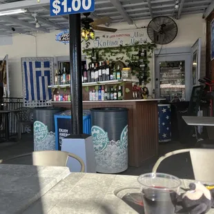 a sign for water $ 1 00