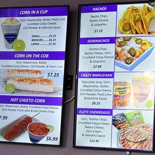 Dessert &amp; Snack Menu