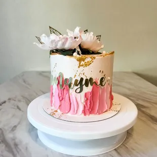 Pink &amp; Gold theme with floral
