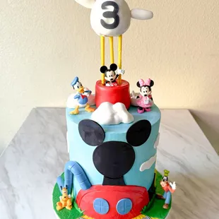 Mickey Mouse Clubhouse theme 8&quot; standard size cake