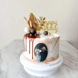 Custom 8&quot; half size cake