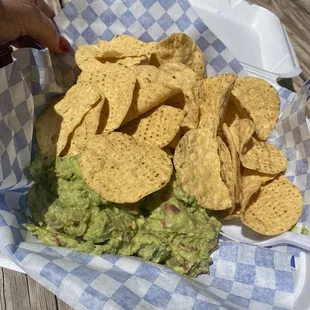 Chips and guacamole