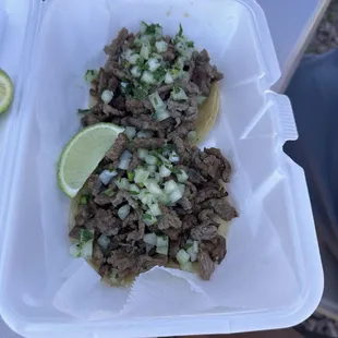 Carne asada tacos