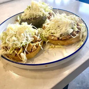 Home made sopes ( Trios Sopes)