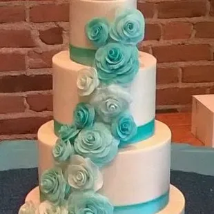 Handmade sugar roses.