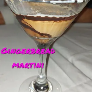 Gingerbread martini- drink of the week