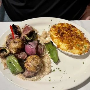 &quot;Filet&quot; with kebab veggies, rice/risotto, company potatoes