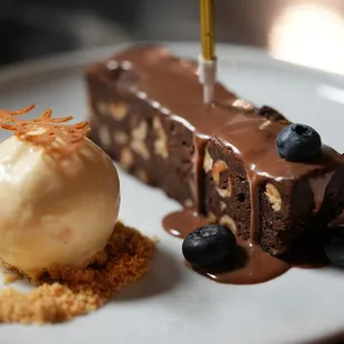 Brownie with Gelato