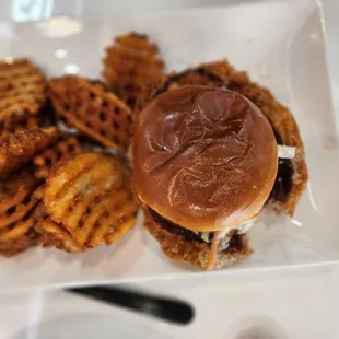 Tonkatsu goes waaayyy past the bun circumference!