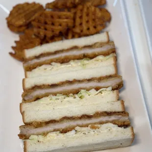 Rosemary Katsu Sando W/ Sides  @dangit.all