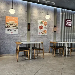 wall decor and seats to the left