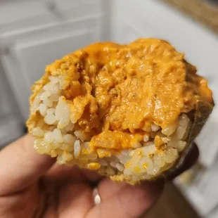 Spicy Tuna Yubu pocket - it's packed with filling!