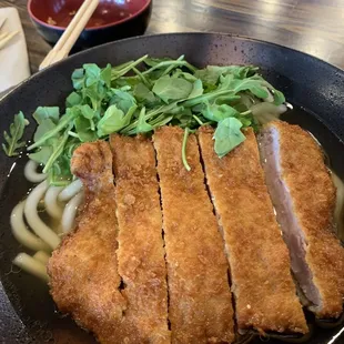 Spicy Black Garlic Katsu Udon