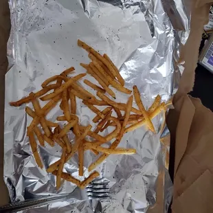 One order of 12 spice Shoe-String Fries