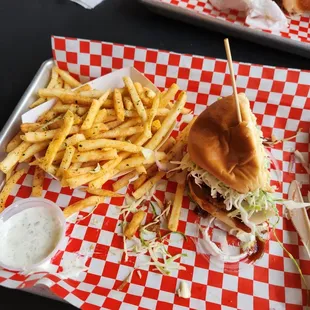 Wabi Wasabi Burger Fries