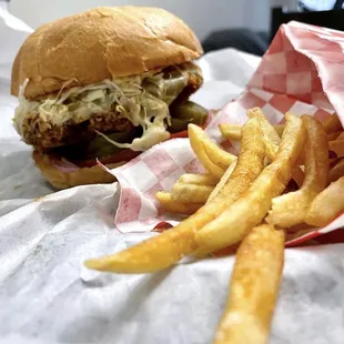 Godzilla Attack Burger Fries