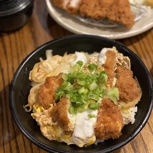 5.29.21 Chicken Katsu Don and Berkshire Pork Loin Teishoku Set Meal