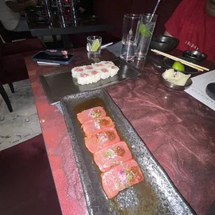 sushi, sashimi, sushi and sashimi, food