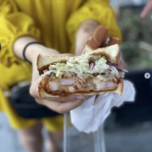 Honey Walnut Shrimp Sando