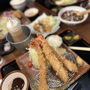 Jumbo ShrimpKatsu Set - yum!