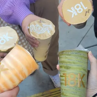 White Peach Cheese Tea