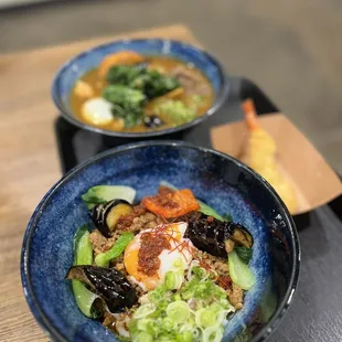 Tan Tan Dry , Curry Udon &amp; shrimp tempura