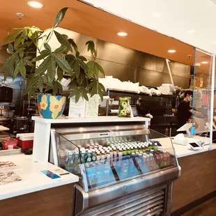 the interior of the restaurant
