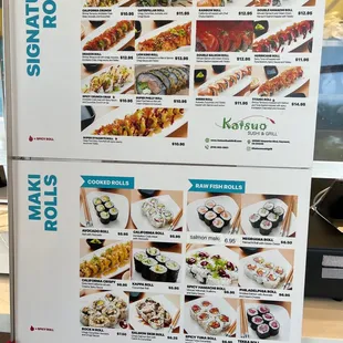 the menu
