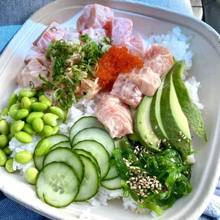 Spicy Mayo Salmon Poke Bowl
