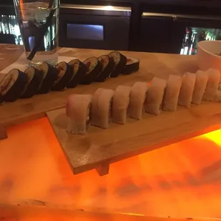 sushi and sashimi, interior