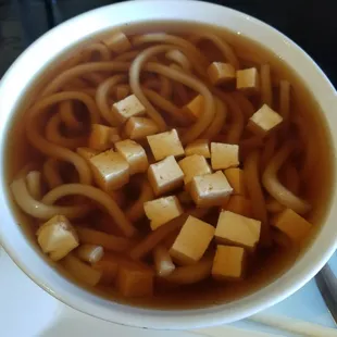 Udon with tofu