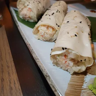 Baked Crab Handrolls