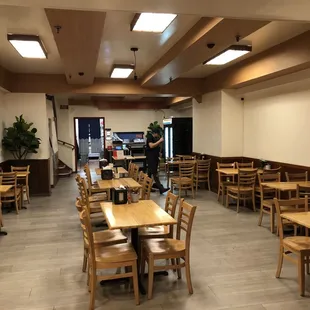 They had just opened.  They do a lot of take out orders with delivery guys picking up