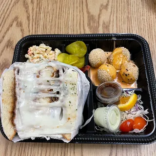 Cheese Katsu Sando Meal