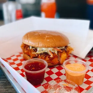 Tori katsu burger (basic) / $6.95