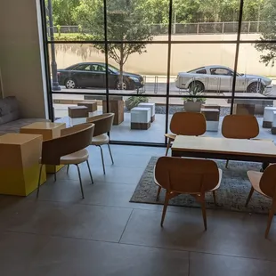 Modern and bright seating areas